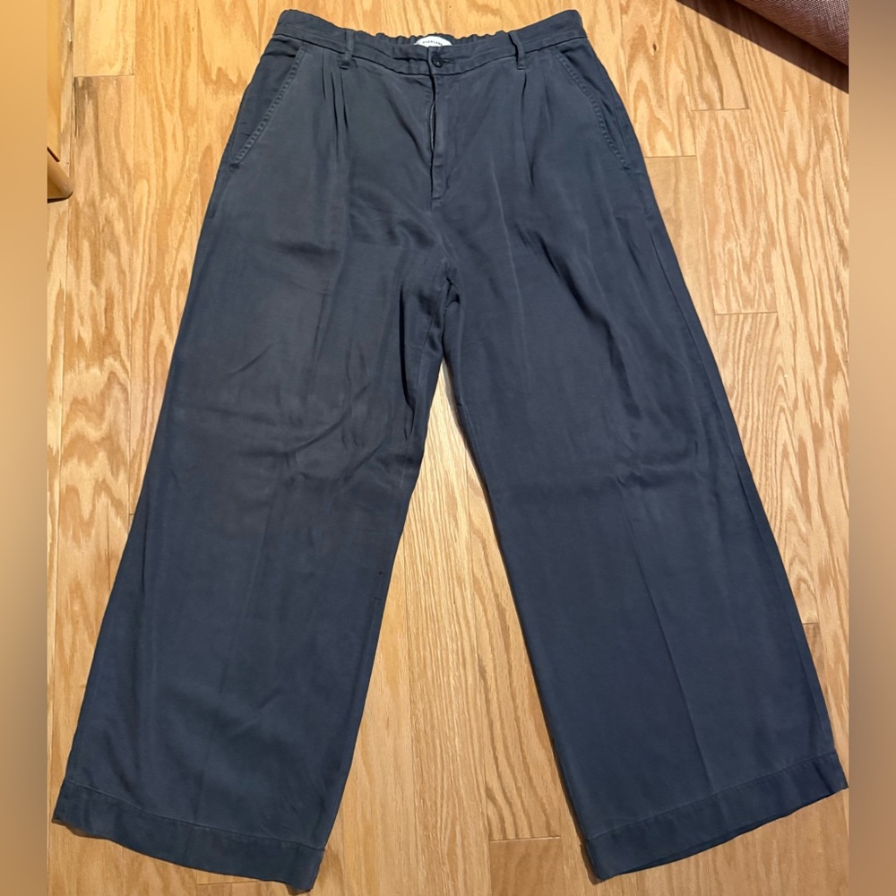 Everlane Women's The Trouser in Buttersoft - Graphite Size 14